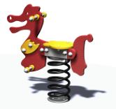 Jeu à ressort dragon - Gamme Châteaufort DRA01PE - Créa Équipements - Pour enfants de 2 à 6 ans_0
