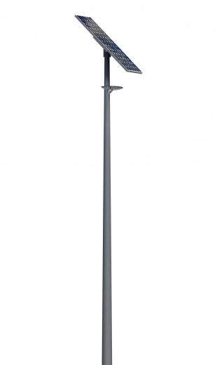 Lampadaire urbain solaire Combi 3 Margo - LED 40W - Acier galvanisé thermolaqué - Hauteur 5m - Design moderne_0