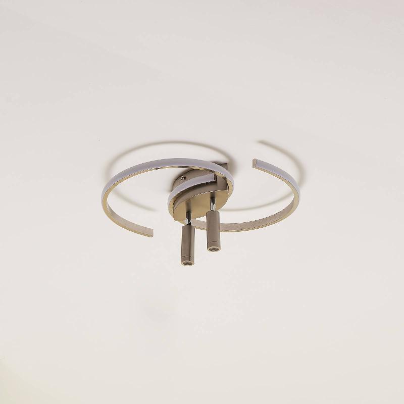 LINDBY CHUKIRA PLAFONNIER LED 36W STEPDIM NICKEL