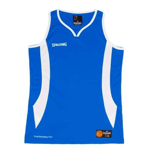 MAILLOT BASKET - SPALDING - JAM BLEU ROYAL BLANC
