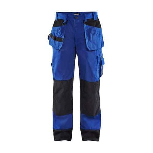 PANTALON ARTISAN BICOLORE POCHES FLOTTANTES BLEU/NOIR D116 - BLAKLADER