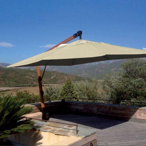 PARASOL EN BOIS 4X4M DECO D'AILLEURS ECRU