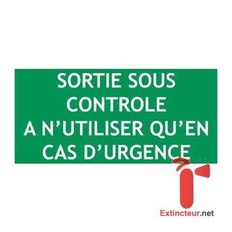 Pase - Panneau signalétique en PVC pour alarme et sortie de secours - 200x100mm_0