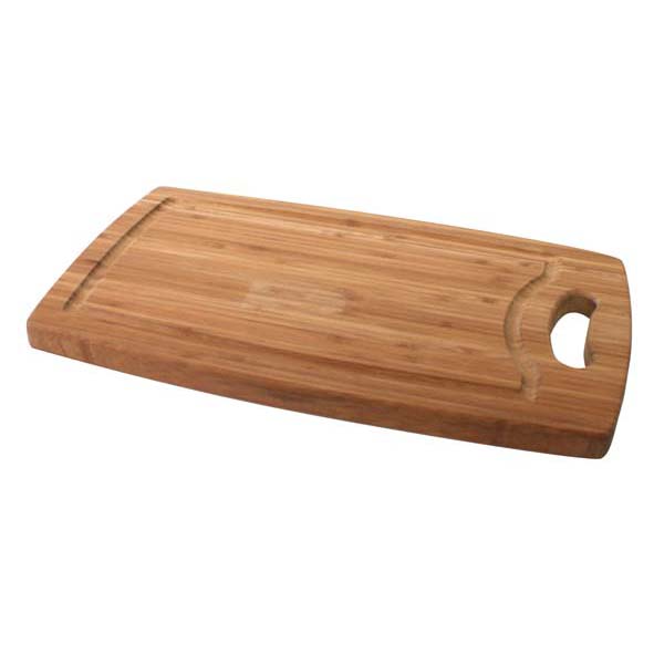 PLANCHE À DÉCOUPER À RIGOLE EN BAMBOU 35,5CM X 21CM X 1,8CM - COSY & TRENDY - PLANCHE EN BOIS