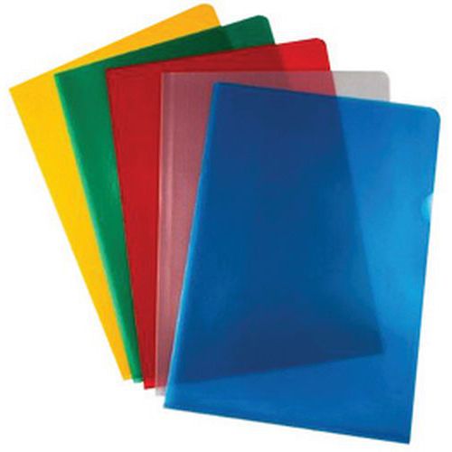POCHETTE TRANSPARENTE A4 PP GRANULEUX VERT