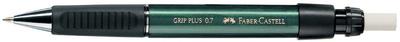 FABER-CASTELL PORTE-MINES GRIP PLUS 1307, NOIR-MÉTALLIQUE - LOT DE 3