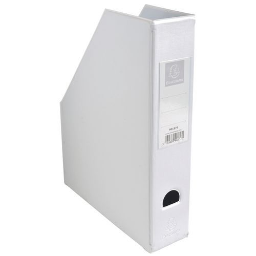PORTE-REVUES PVC - DOS 70MM - LIVRÉS À PLAT - 23X31CM BLANC - EXACOMPTA