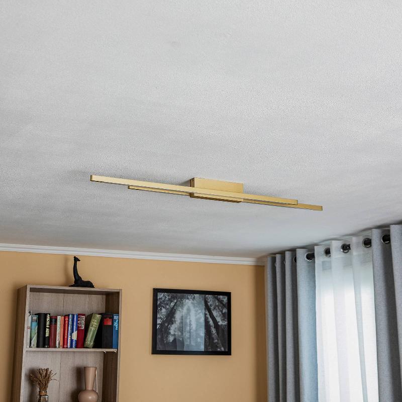 QUITANI TALON PLAFONNIER LED X2 LAITON ANODISÉ