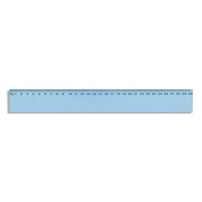 REGLE PLATE 30 CM EN PLASTIQUE INCASSABLE