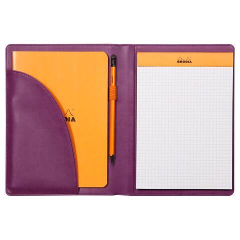 RHODIARAMA LIVRET PORTE-BLOC N°16 POUR BLOC OU CARNET FORMAT A5 - VIOLET