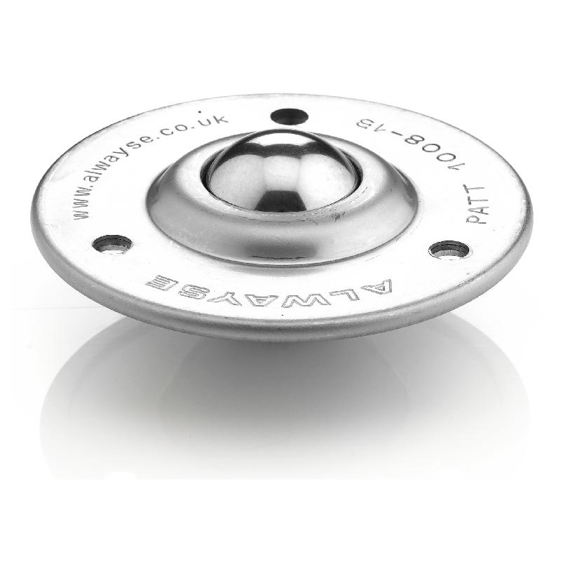 Série à fixation par bride - Bille de charge en acier au carbone chromé, diamètre 25,4 mm_0
