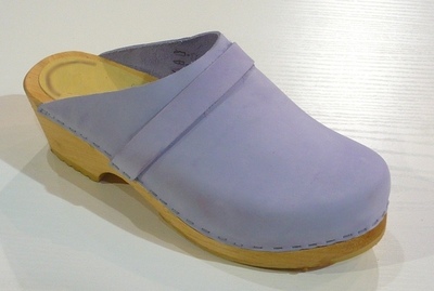 SABOT EN CUIR NUBUCK LAVANDE