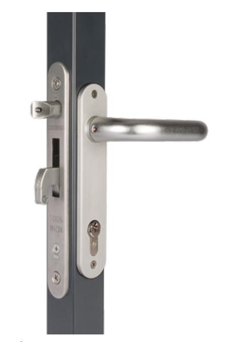 Serrure à encastrer fortylock tout en inox 20mm pour profil 40mm - LOCINOX - p00007978 - 761409_0