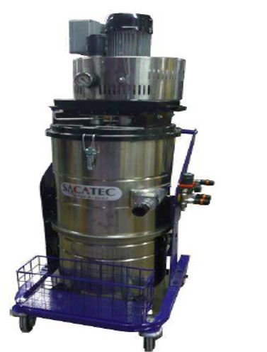 Servante de ponçage industrielle mobile - 3000 W - Débit 350 m3/h - Cuve 75 L - 400 V 3P T_0