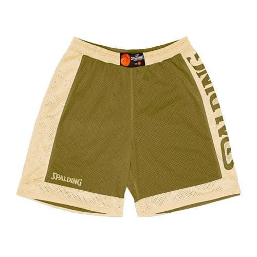 SHORT BASKET RÉVERSIBLE - SPALDING - KAKI GRIS