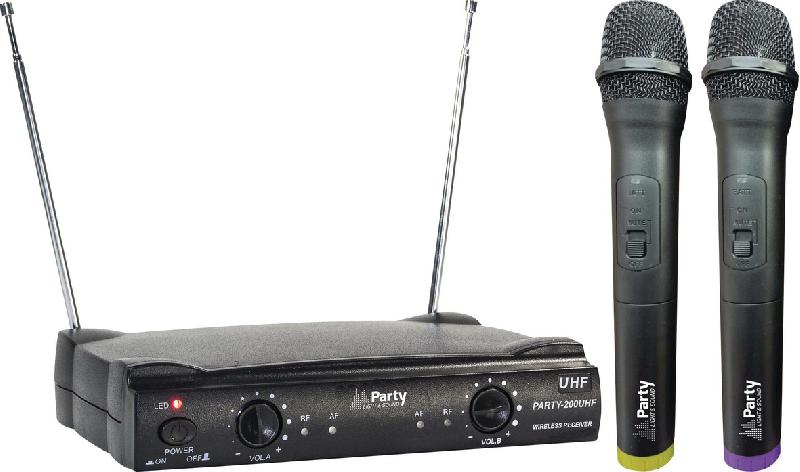 SYSTÈME DE MICROPHONE PARTY 200 UHF PARTY LIGHT AND SOUND