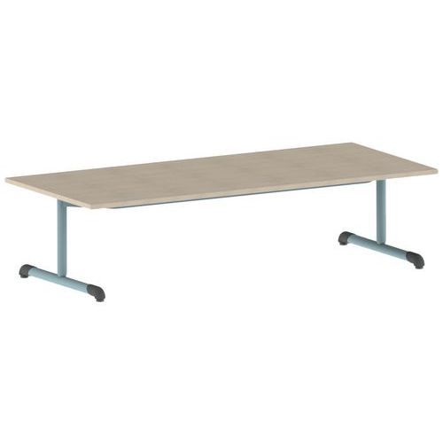 TABLE BANDANA 180 X 80 CM FIXE T1 STRAT ÉRABLE LAGON 6027 - MOBIDECOR