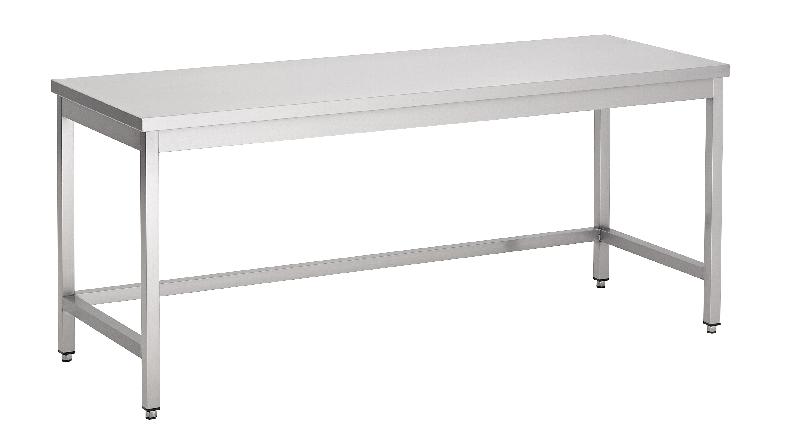 Table inox 700 ouvert en bas longueur 1200 - P7812.0156_0