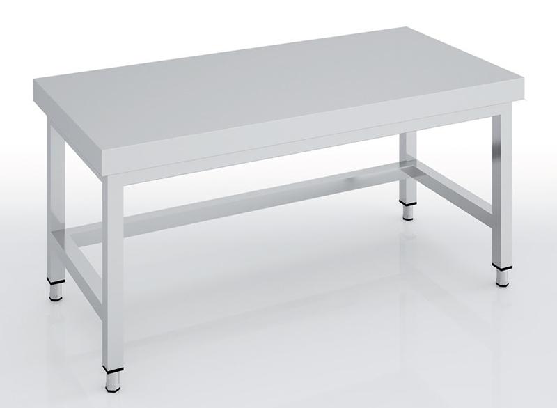 Table soubassement centrale en inox 1300x600x600 avec renfort - MCSBD60-130_0