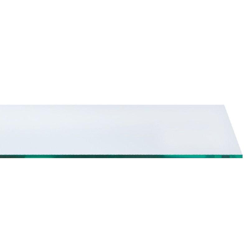 Tablette en verre trempé - L50xP30cm - épaisseur 8mm - Transparent_0