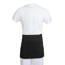 Tablier Serveur Court Whites Noir - Whites Chefs Clothing - noir 0698142016579_0