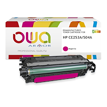 TONER REMANUFACTURÉ OWA - STANDARD - MAGENTA - POUR HP CE253A, CANON 723M