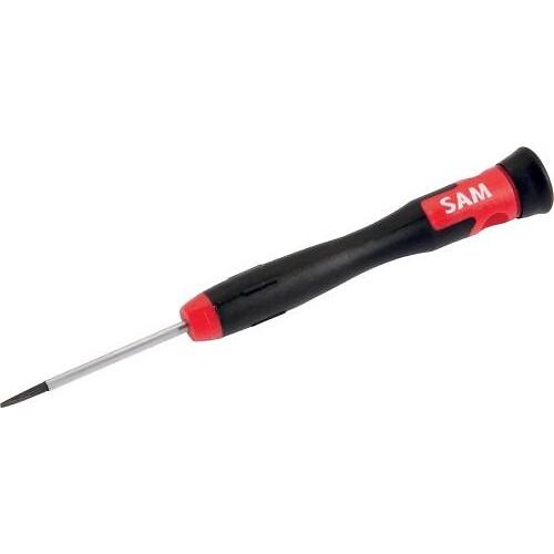 TOURNEVIS DE PRÉCISION POUR VIS À FENTE - CORPS DE LAME CHROMÉ - 3 MM SAM OUTILLAGE