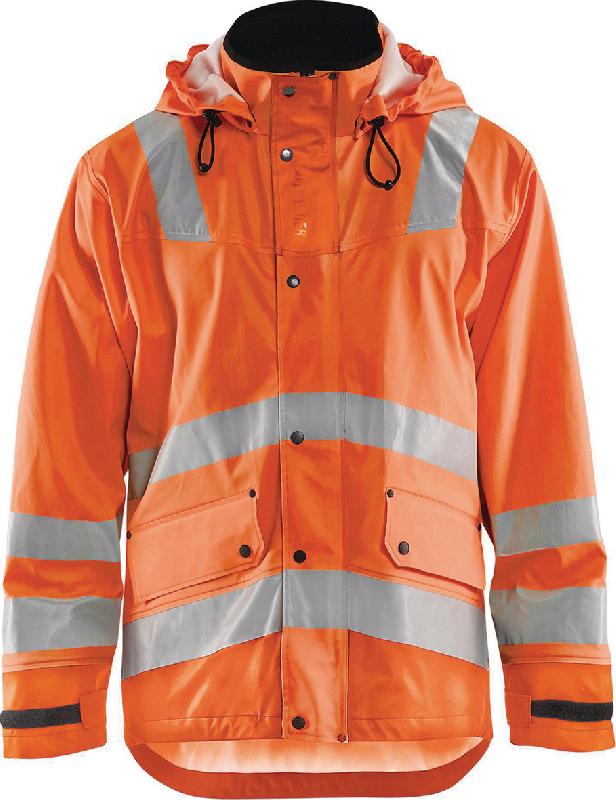 VESTE DE PLUIE HAUTE VISIBILITÉ NIVEAU 3 ORANGE TAILLE XXL - MANUTAN COLLECTIVITÉS