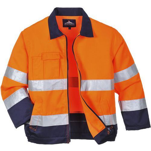 VESTE HAUTE-VISIBILITÉ CLASSE 3 MADRID TX70 BLEU/ORANGE L - PORTWEST