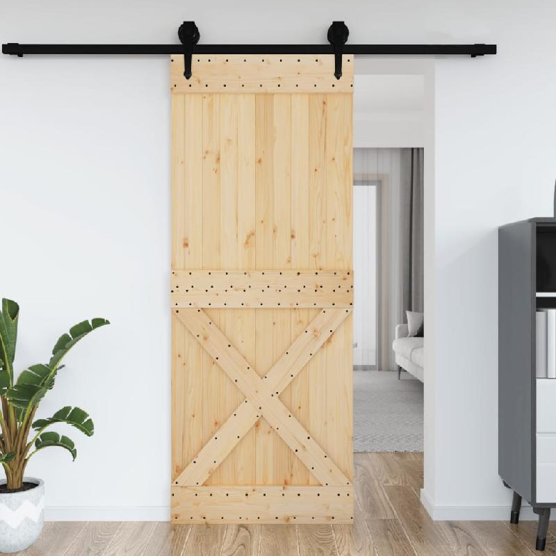 Vidaxl porte narvik 90x210 cm bois massif de pin 154445_0