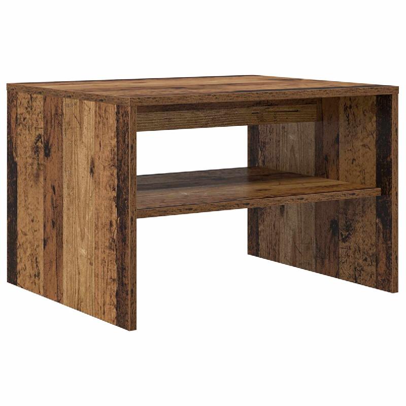 VidaXL Table basse Bois ancien 60 x 50 x 40 cm Bois d'ingénierie Modèle Atlas Office Industriel - 8000274_0