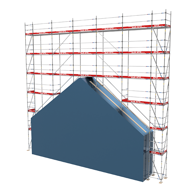 Échafaudage de toiture AFIX - montage / démontage modulaire - certifié EN 12810/12811_0