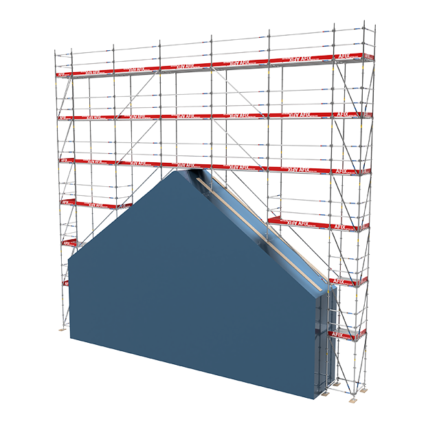 Échafaudage de toiture - montage / démontage modulaire - AFIX_0