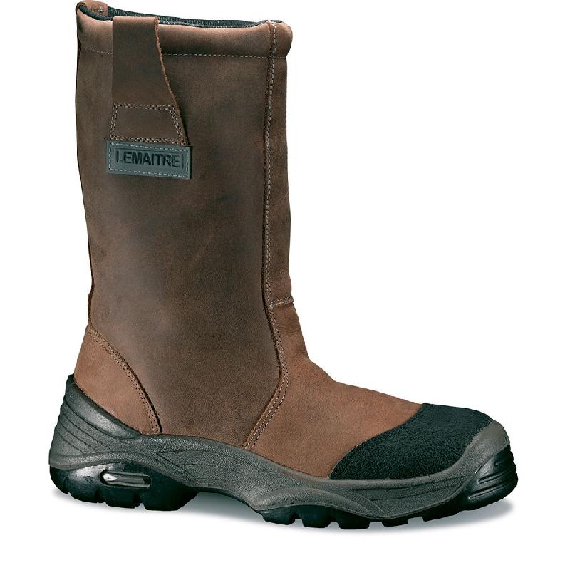 Bottes de sécurité non fourrées cuir pull-up buran ci src marron p47 - LEMAITRE SECURITE - buras30bf-47 - 588751_0