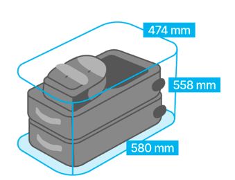 Casiers intelligents pour bagages et valises - H60 | Grand - Spacieux et polyvalent pour grandes valises_1