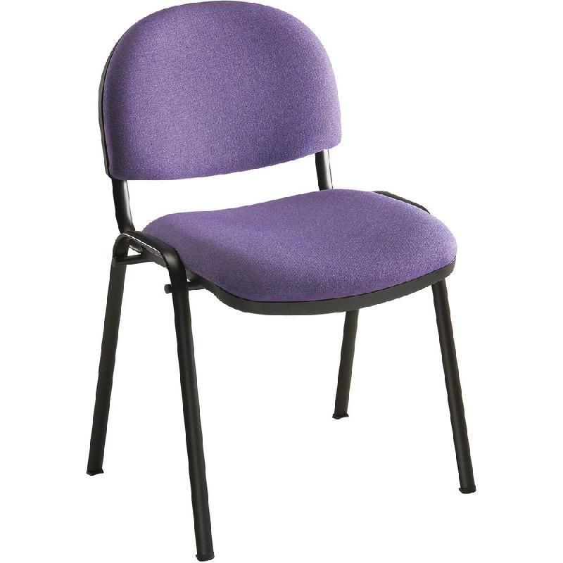 CHAISE PRIMA - EN TISSU - HAUTEUR DOSSIER  32 CM - COULEUR VIOLET (PRIX UNITAIRE)