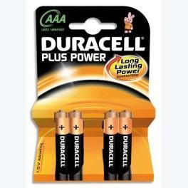 DURACELL PLUS BLISTER DE 4 PILE LR03 AAA