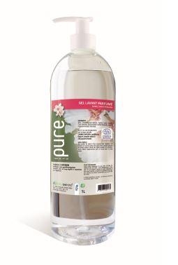 Gel lavant doux pour les mains et le corps - Iris Coton - 1L - Puremains1p_0