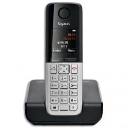 GIGASET TÉLÉPHONE SANS FIL DECT SANS RÉPONDEUR C300 NOIR