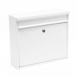 HELLOSHOP26 - Boite aux lettres design boite postale murale design 32 x 36 x 11,5 cm blanc 16_0000060 - blanc 3000966999780_0