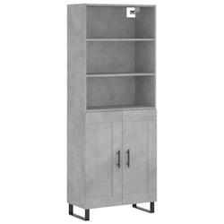 Helloshop26 - Buffet bahut commode armoire meuble de rangement organisateur cuisine salle de séjour salon haut 69,5 x 34 x 180 cm 02_0034660 - 300021_0