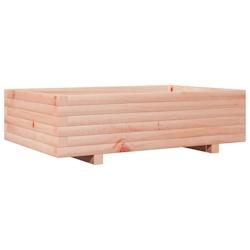 Helloshop26 - Jardinière bac lit surélevé plantes fleurs terrasse jardin 90 x 60 x 26,5 cm bois massif de douglas marron 02_0038014 - 3000214020426_0