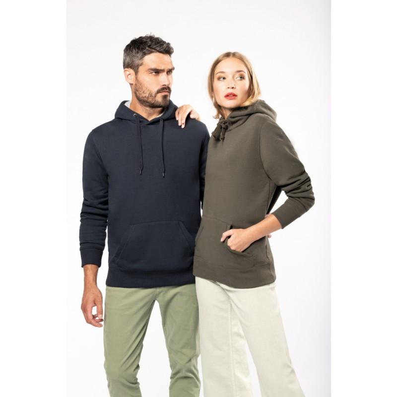 K443 - Sweat-shirt à capuche unisexe - Confection molleton 3 fils avec traitement LSF_0
