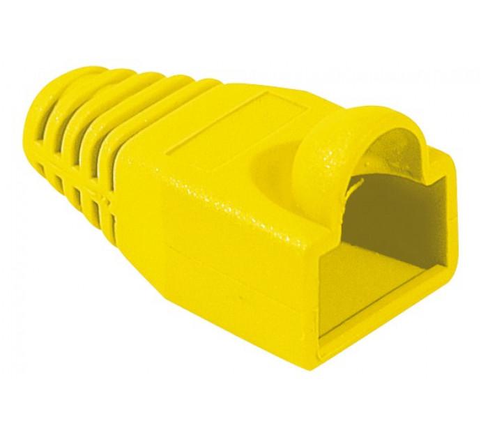 Manchon RJ45 jaune snagless - diamètre 6 mm - lot de 10 pièces - réf. 253175_0