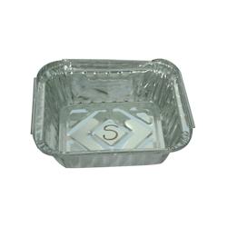 Packnwood FHC - 100Pcs - Barquette aluminium rectangulaire 145x122x40mm 450ml - argenté aluminium 209AL240450_0