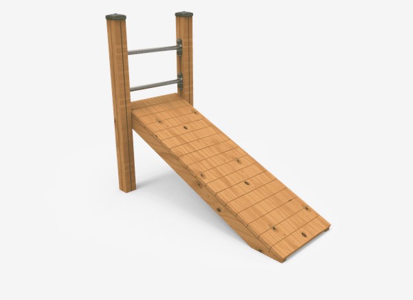 Parcours sportif abdominal JCIR02 - gamme Work-fit en bois lamellé scandinave_0