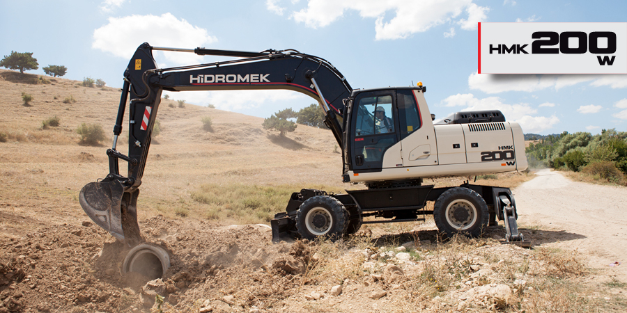 Pelleteuse 21,1t - Hidromek HMK 200 W - Performance accrue et confort utilisateur_0