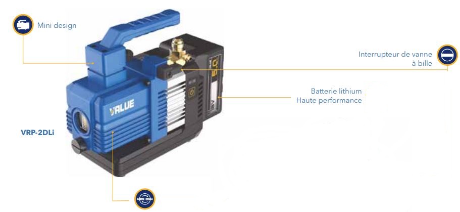 Pompe à vide - sans fil - r32 - tf-vrp 2dli_0