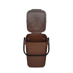 Rossignol - Poubelle compost avec couvercle 10L ORGANIK GREEN - marron - marron plastique 59237_0