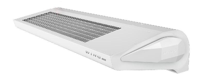 Rideau d'air chaud électrique monophasé/triphasé moteur EC WING E100 Blanc - VTS - 0262_0